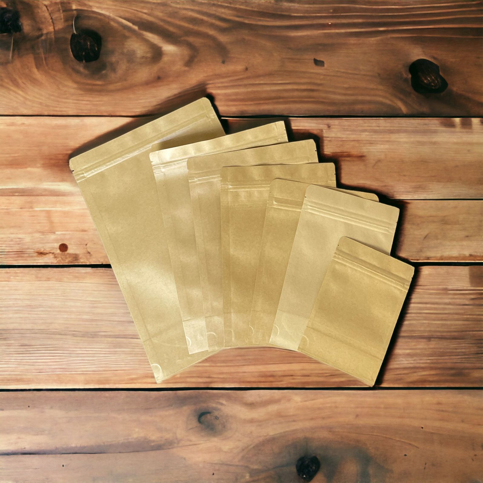 Saco Stand Up Pouch Kraft 18x26