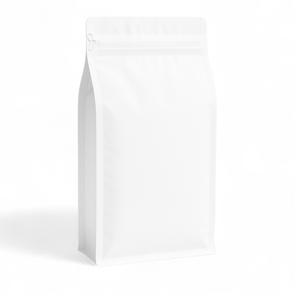 Embalagem Box Pouch Branco 13,5x26+7 com Zip Lock