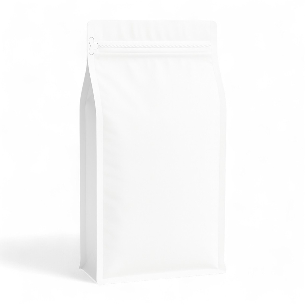 Embalagem Box Pouch Branco 16x32+9 com Zip Lock
