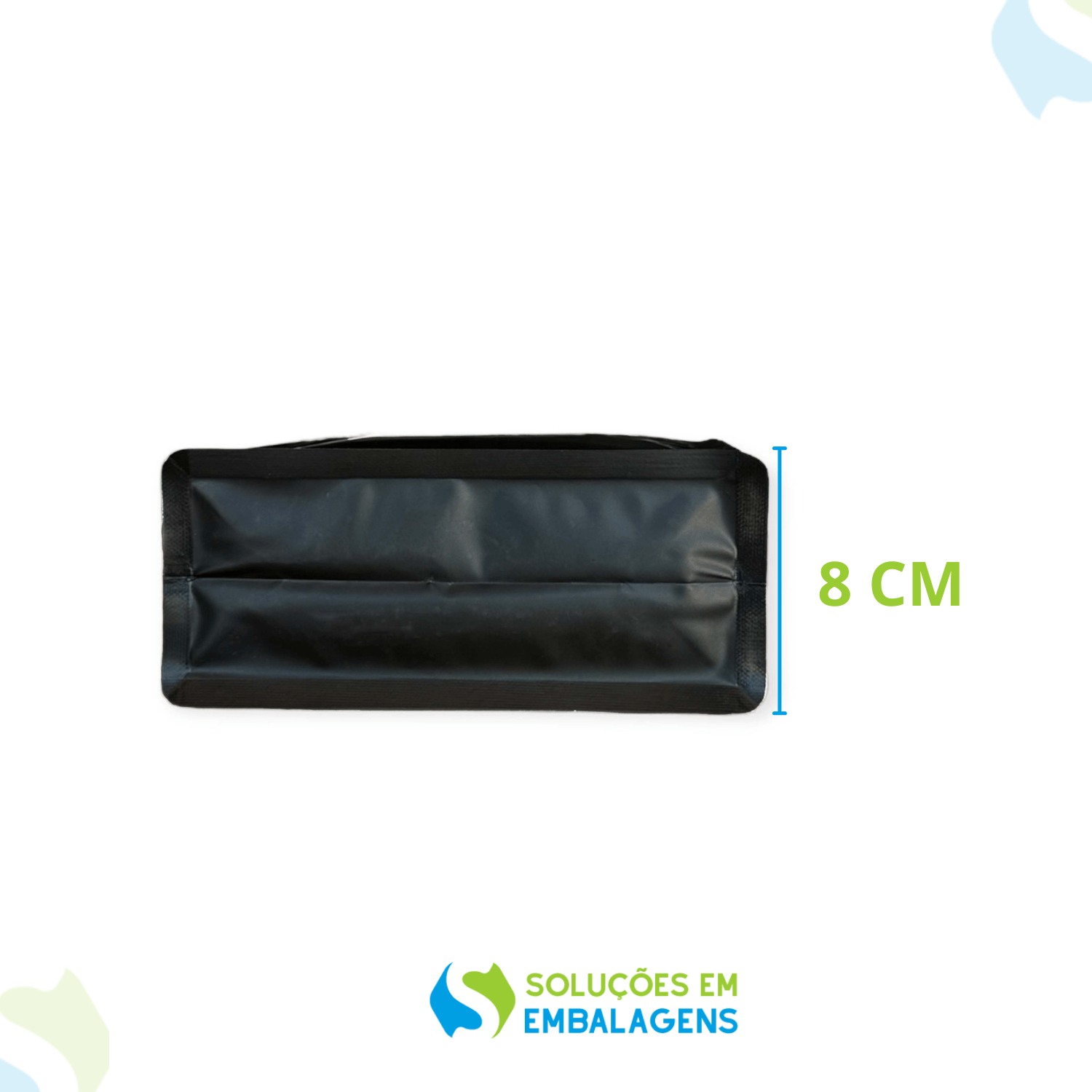 Embalagem Box Pouch com Visor Preta 18x28+8 com Zip Lock