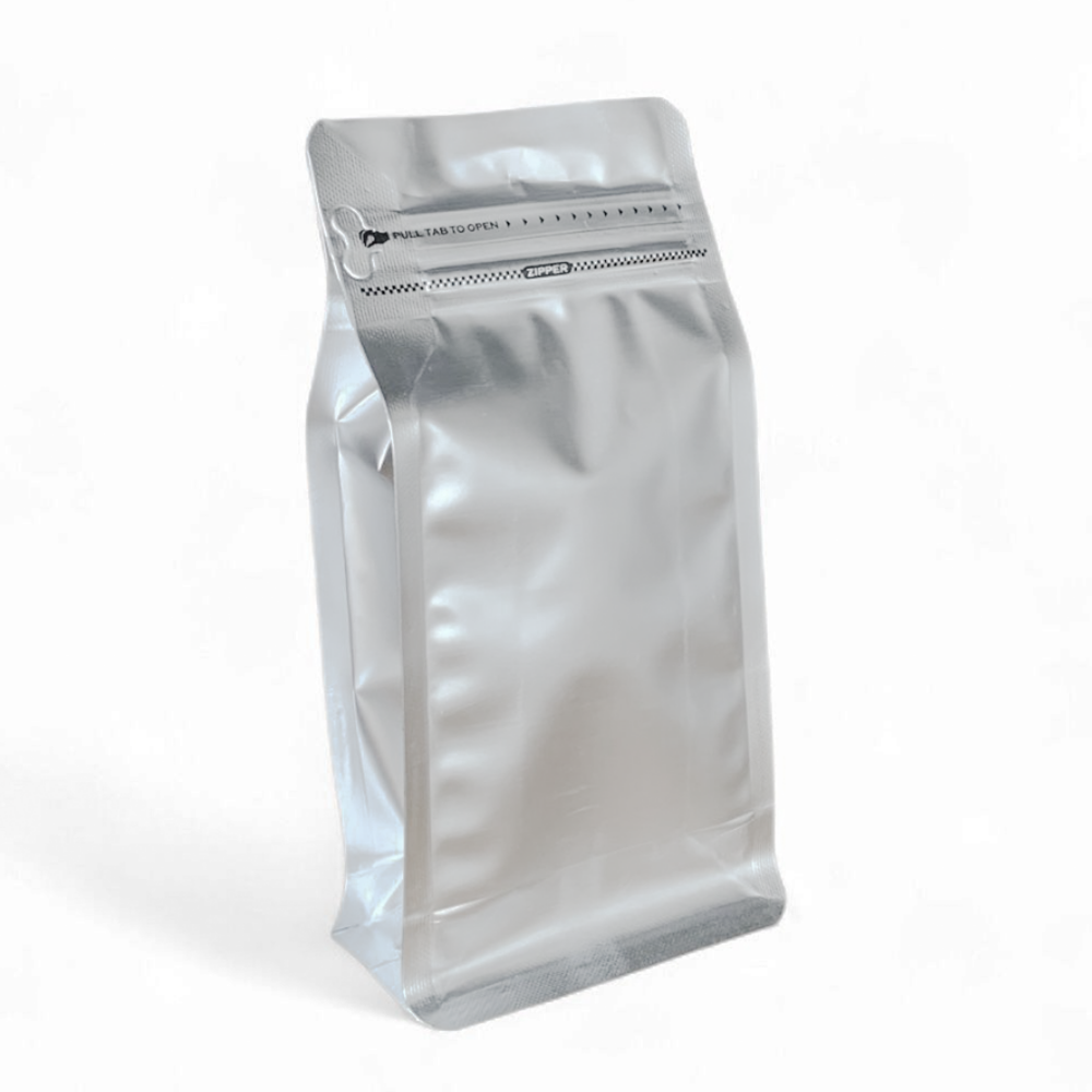 Embalagem Box Pouch Prata 9x18+5 com Zip Lock