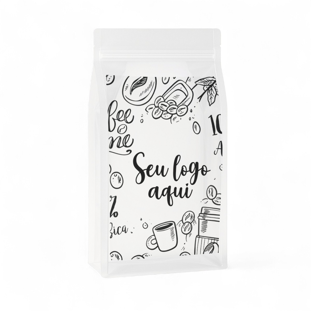 Embalagem Box Pouch Transparente 14x24+6 Personalizado