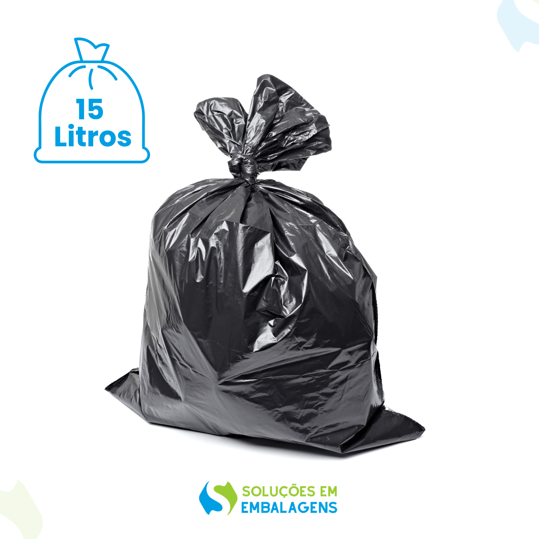 Saco de Lixo 15 Litros -  Super Resistente