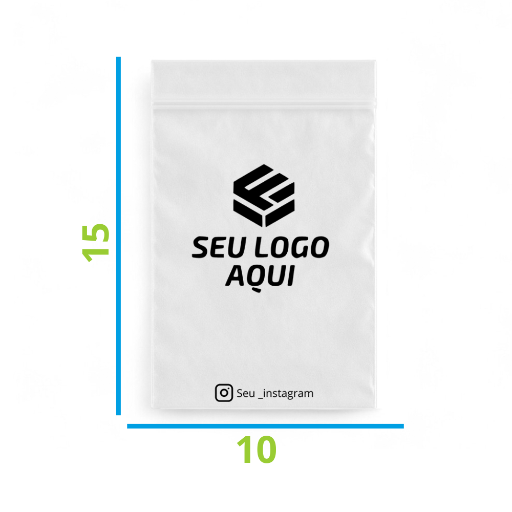 Saco Zip Lock Personalizado 10x15