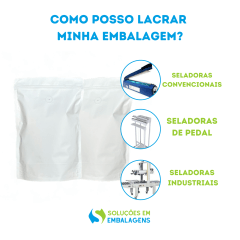 Embalagem para Café 500g Stand Up Branco Fosco 