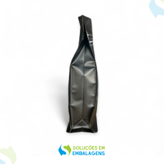 Embalagem para Café 100g Box Pouch Preto Fosco com Zip lock