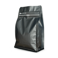 Embalagem para Café 250g Box Pouch Preto Fosco com Zip Lock