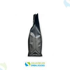 Embalagem para Café 250g Box Pouch Preto Fosco com Zip Lock