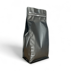 Embalagem para Café 500g Box Pouch Preto Fosco com Zip Lock