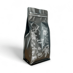 Embalagem para Café 500g Box Pouch Preto Fosco Personalizada
