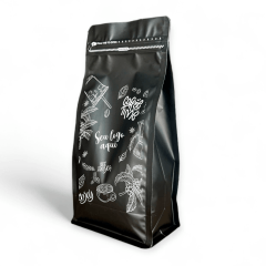 Embalagem para Café 1Kg Box Pouch Preto Fosco Personalizada