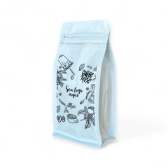 Embalagem para Café 100g Box Pouch Branco Fosco Personalizada