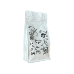 Embalagem para Café 500g Box Pouch Branco Fosco Personalizada