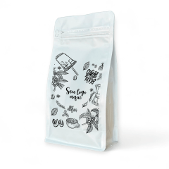 Embalagem para Café 1Kg Box Pouch Branco Fosco Personalizada