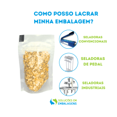 SACO STAND UP TRANSPARENTE 8X12 COM ZIP LOCK