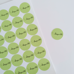 Adesivo Redondo Brilhante para Consultora - Arte Jequiti - 4x4