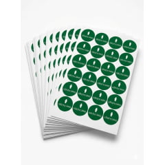 Adesivo Redondo Brilhante para Consultora - Arte O Boticario - 4x4