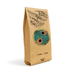 Combo Embalagem para café Sanfonada + Rótulo Adesivo - 100 unidades