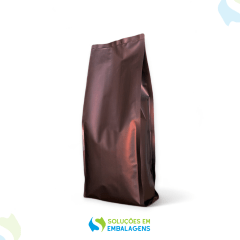 Embalagem para Café 1Kg Marrom Fosco 4 soldas