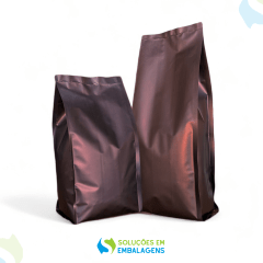Embalagem para Café 1Kg Marrom Fosco 4 soldas