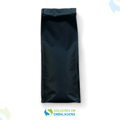 Embalagem para Café 500g Preto Fosco 4 soldas  