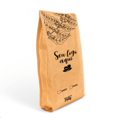Embalagem para Café 250g Kraft 4 soldas