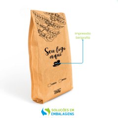 Embalagem para Café 250g Kraft 4 soldas
