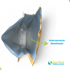 Embalagem para Café 250g Kraft 4 soldas