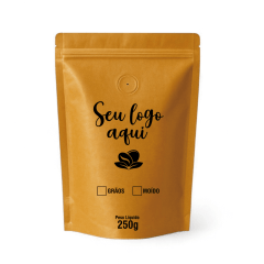 Embalagem para Café Stand Up Kraft 250g Personalizado 