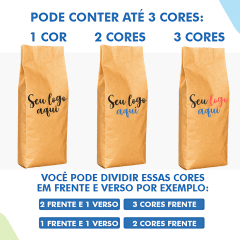 Embalagem para Café 1Kg Kraft Sanfonada Personalizada