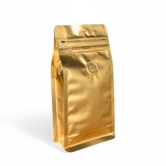 Embalagem Box Pouch Dourado Fosco 9x18