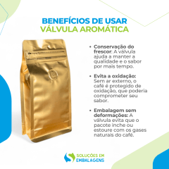Embalagem Box Pouch Dourado Fosco 9x18