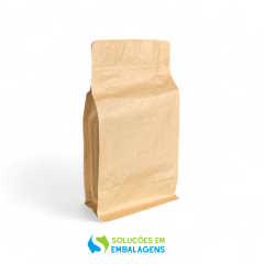 Embalagem para Café 250g Box Pouch Kraft com Zip Lock