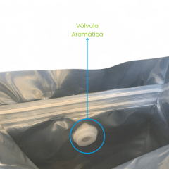 Embalagem para Café 1Kg Box Pouch Prata com Zip Lock