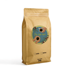 Embalagem para Café 250g Box Pouch Kraft com Impressão Digital