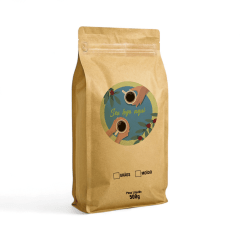 Embalagem para Café 500g Box Pouch Kraft com Impressão Digital
