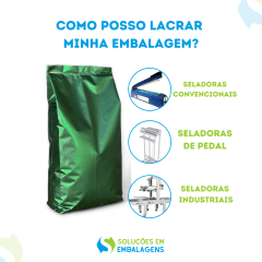 Embalagem para Café 500g Verde Fosco Sanfonada  