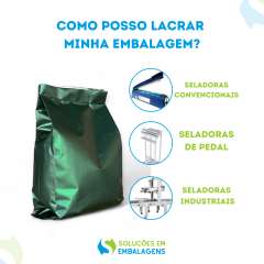 Embalagem para Café 250g Verde Fosco Sanfonada 