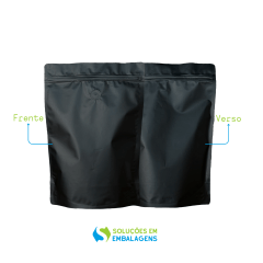 Embalagem para Café 1 Kg Stand Up Preto Fosco 