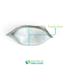 Embalagem para Café 100g Stand Up Branco Fosco