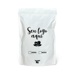 Embalagem para Café Stand Up Branco Fosco 1Kg Personalizada
