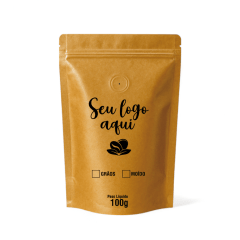 Embalagem para Café Stand Up Kraft 100g Personalizado