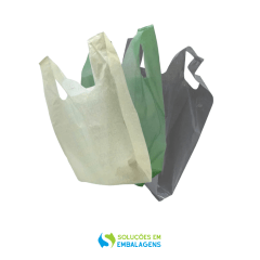 Sacola Reciclada Alça Camiseta: Praticidade Sustentável para o seu Negócio