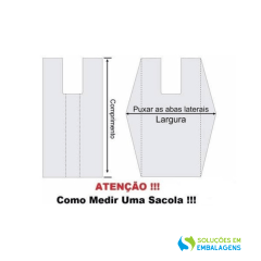 Sacolas Alça Camiseta 60x80