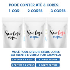 Saco Stand Up Pouch Personalizado Branco 17x24