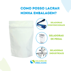 Saco Stand Up Branco Fosco 12x19