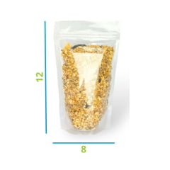 SACO STAND UP TRANSPARENTE 8X12 COM ZIP LOCK
