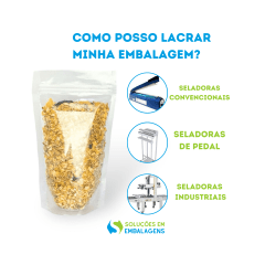 SACO STAND UP TRANSPARENTE 8X12 COM ZIP LOCK