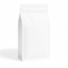 Embalagem Box Pouch Branco 13,5x26+7 com Zip Lock