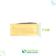 Embalagem Box Pouch Kraft 16x26+8 com Zip Lock 